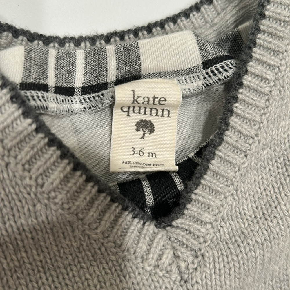 Janie & Jack sweater vest and Kate Quinn long sleeve tee - Picture 2 of 7